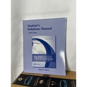 Elementary Statistics 13th Edition Student Solutions Manual Triola James Lapp